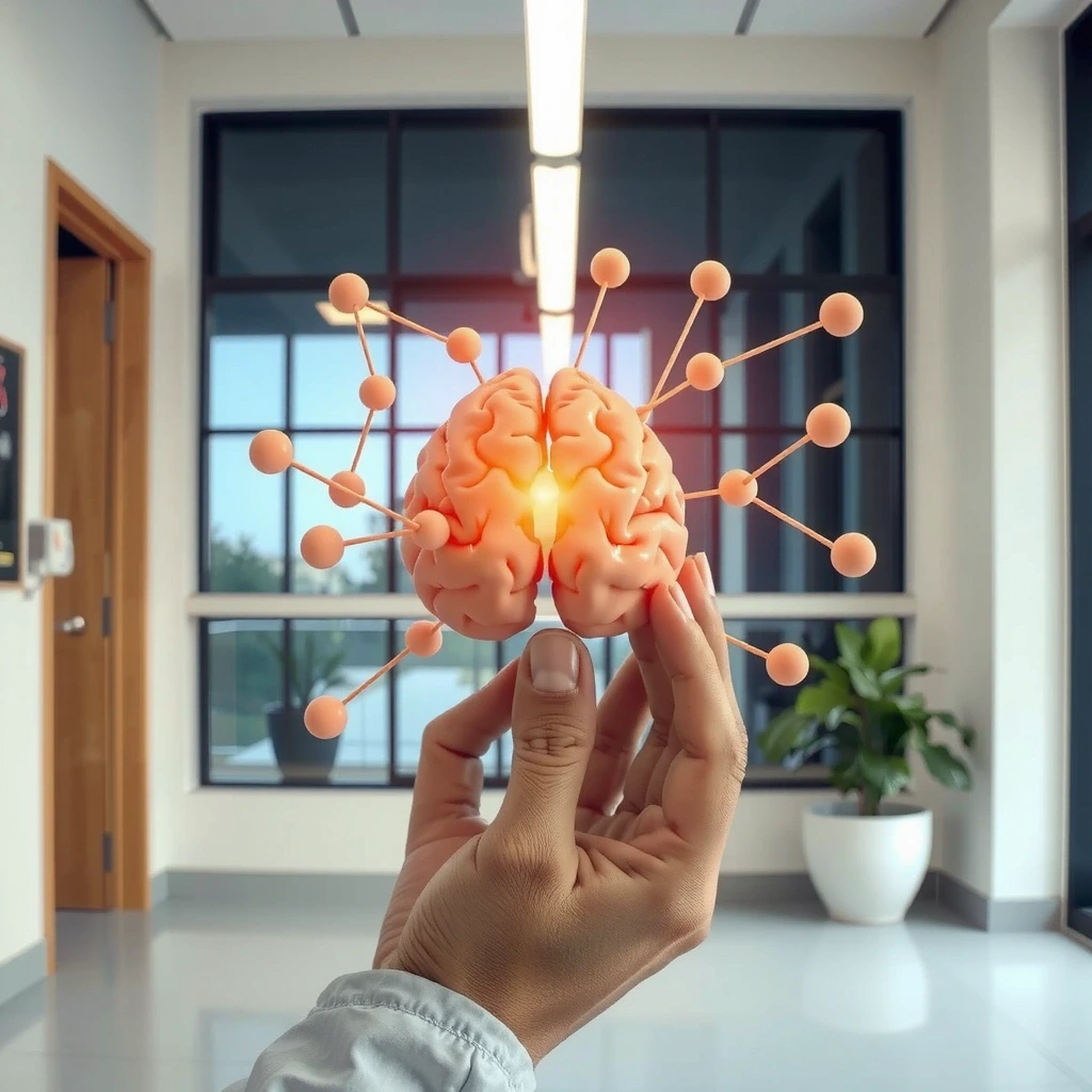 Abstrakte Darstellung eines neuronalen Netzwerks