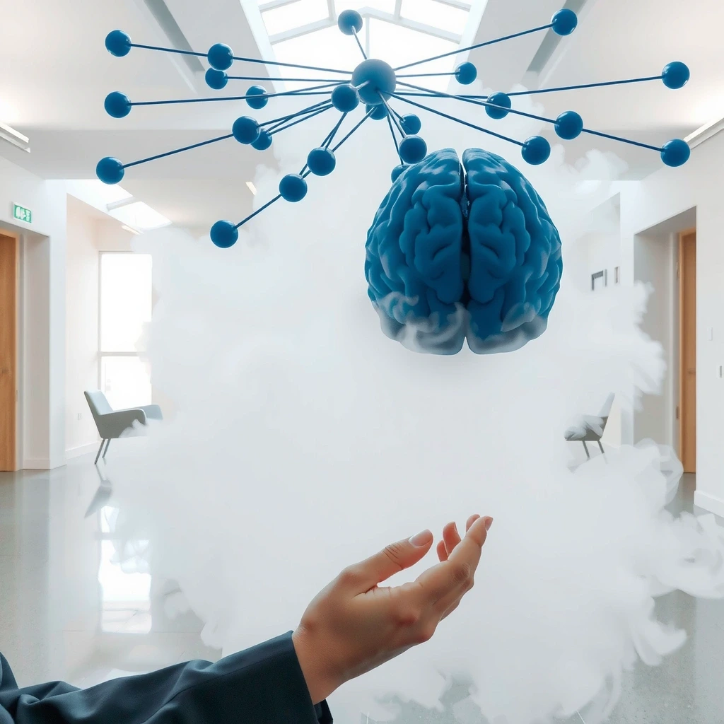 Abstrakte Darstellung neuronaler Verbindungen